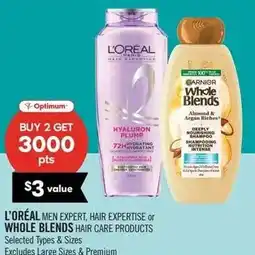 Shoppers Drug Mart L'Oréal men expert hair expertise or whole blends hair care products offer