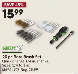 Princess Auto Grip 20 pc Bore Brush Set offer