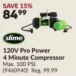 Princess Auto Slime 120V Pro Power 4 Minute Compressor offer