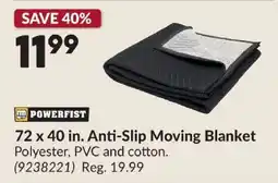 Princess Auto Powerfist anti-slip moving blanket offer