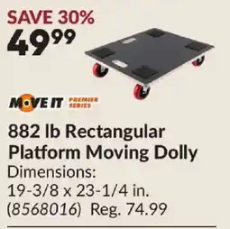Princess Auto Move It Premier Series 882 lb Rectangular Platform Moving Dolly offer