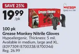 Princess Auto Watson Gloves Grease Monkey Nitrile Gloves offer