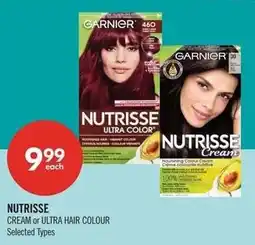 Shoppers Drug Mart Garnier nutrisse cream or ultra hair colour offer