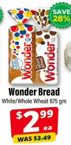Iqbal Foods Wonder Bread White/Whole Wheat offer