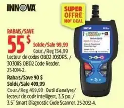Canadian Tire Innova OBD2 Code Reader offer