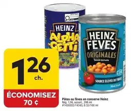 Giant Tiger Heinz pates ou feves en conserve offer