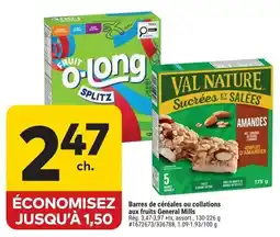 Giant Tiger General Mills bars de céréales ou collations aux fruits offer