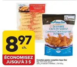 Giant Tiger Aqua Star crevettes panées surgelées offer