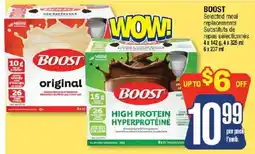 Jean Coutu Boost selected meal replacements offer