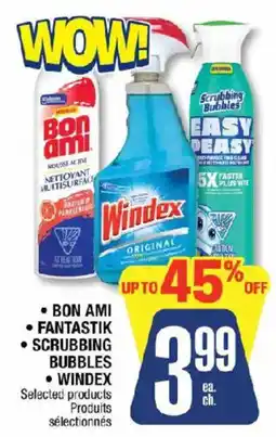 Jean Coutu Bon Ami Fantastik Scrubbing Bubbles Windex offer