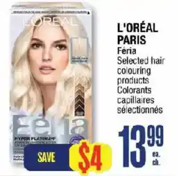 Jean Coutu L'Oréal Paris Féra Selected hair colouring products offer