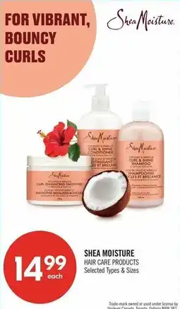 Shoppers Drug Mart Shea Moisture hair care products offer