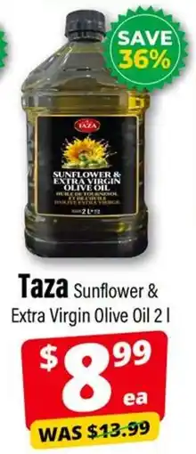 Iqbal Foods Taza Sunflower & Extra Virgin Olive Oil offer
