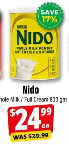 Iqbal Foods Nido whole milk / full cream offer