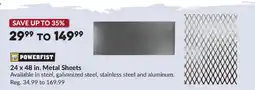 Princess Auto Powerfist 24 x 48 in. Metal Sheets offer
