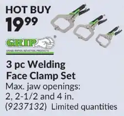 Princess Auto Grip 3 pc Welding Face Clamp Set offer