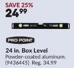 Princess Auto Pro Point 24 in. Box Level offer