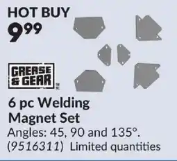 Princess Auto Grease & Gear 6 pc Welding Magnet Set offer