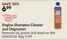 Princess Auto Kleen-flo engine shampoo cleaner and degreaser offer