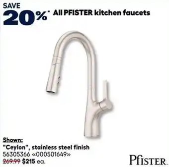 Pfister kitchen faucets