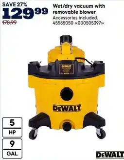 RONA DeWalt wet/dry vacuum with removable blower offer