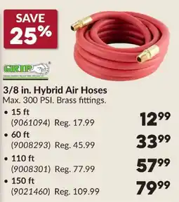 Princess Auto Grip 3/8 in. Hybrid Air Hoses offer