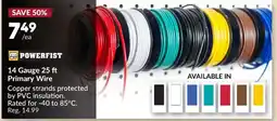 Princess Auto Powerfist 14 Gauge 25 ft Primary Wire offer