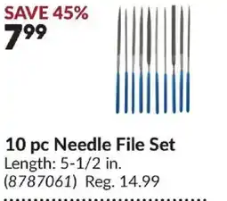 Princess Auto 10 pc Needle File Set offer