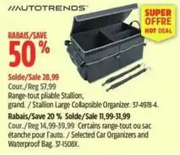 Canadian Tire Autotrends stallion large collapsible organizer offer