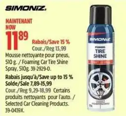 Canadian Tire Simoniz foaming tire shine offer
