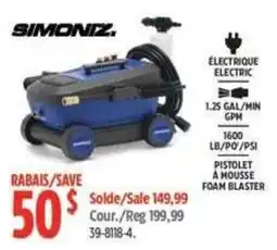 Canadian Tire Simoniz electric pressure washer offer