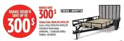 Canadian Tire True North selected utility trailers offer