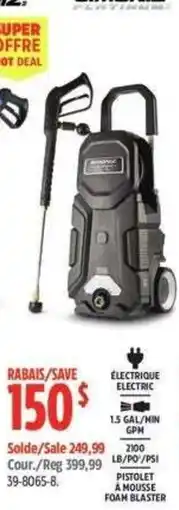 Canadian Tire Bosch electric pressure washer offer