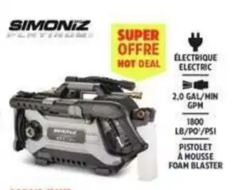Canadian Tire Simoniz electric pressure washer offer