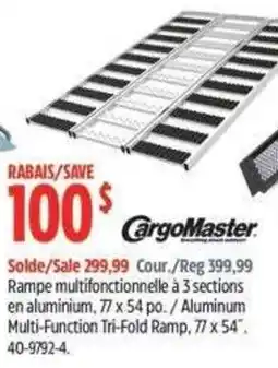 Canadian Tire Cargomaster multi-function tri-fold ramp offer