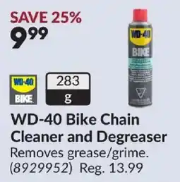 Princess Auto Wd-40 bike chain cleaner and degreaser offer
