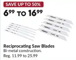 Princess Auto Powerfist reciprocating saw blades offer