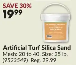 Princess Auto Artificial Turf Silica Sand offer