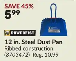 Princess Auto Powerfist 12 in. Steel Dust Pan offer