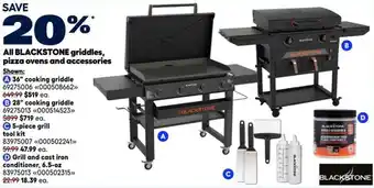 Blackstone griddles, pizza ovens and accessories