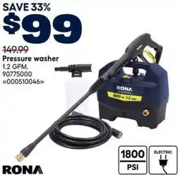 RONA Rona pressure washer offer