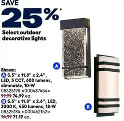 RONA Select outdoor decorative lights offer