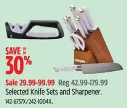 Canadian Tire Selected Knife Sets and Sharpener offer