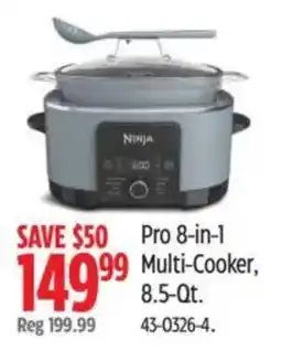 Canadian Tire Ninja Pro 8-in-1 Multi-Cooker offer