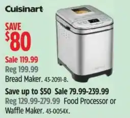 Canadian Tire Cuisinart Bread Maker offer