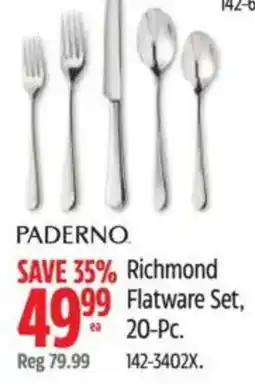 Canadian Tire Paderno Richmond Flatware Set offer