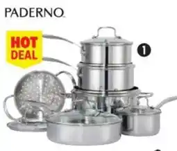 Canadian Tire Paderno elite series 3-ply stainless steel cookset offer