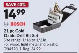 Princess Auto Bosch 21 pc Gold Oxide Drill Bit Set offer