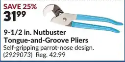Princess Auto Nutbuster Tongue-and-Groove Pliers offer