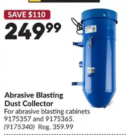 Princess Auto Abrasive Blasting Dust Collector offer